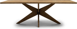 Riviera Maison Eettafel rechthoek - Portland Dining Table 230x100 - Gerecycled Eikenhout - Bruin