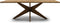Riviera Maison Eettafel rechthoek - Portland Dining Table 230x100 - Gerecycled Eikenhout - Bruin