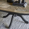 Riviera Maison Eettafel Uitschuifbaar - Le Marais Dining Table Extendable Dia 140/190 x 140 - Zwart - Gerecycled Eikenhout