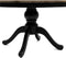 Riviera Maison Eettafel Uitschuifbaar - Le Marais Dining Table Extendable Dia 140/190 x 140 - Zwart - Gerecycled Eikenhout