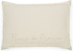Riviera Maison Fleurs Signature Pillow Cover - - Off White - 65.0x45.0x0.5 cm