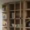 Riviera Maison Kast Bruin, Boekenkast, hoekkast rond, 4 vakken - Del Rey Corner Book Cabinet - Hout - (LxBxH) 42.0x60x145.0