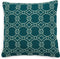 Riviera Maison Kussenhoes 50x50 - Mustique Rings Pillow Cover - Groen Blauw