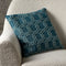 Riviera Maison Kussenhoes 50x50 - Mustique Rings Pillow Cover - Groen Blauw