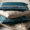 Riviera Maison Kussenhoes 50x50 - Mustique Rings Pillow Cover - Groen Blauw