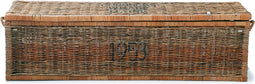 Riviera Maison Opbergkist - Dekenkist - Rustic Rattan Cobblers Wharf Trunk - 160x40 cm - Bruin