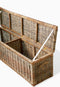 Riviera Maison Opbergkist - Dekenkist - Rustic Rattan Cobblers Wharf Trunk - 160x40 cm - Bruin