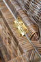 Riviera Maison Opbergkist - Dekenkist - Rustic Rattan Cobblers Wharf Trunk - 90x40 cm - Bruin