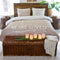 Riviera Maison Opbergkist - Dekenkist - Rustic Rattan Cobblers Wharf Trunk - 160x40 cm - Bruin