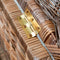 Riviera Maison Opbergkist - Dekenkist - Rustic Rattan Cobblers Wharf Trunk - 90x40 cm - Bruin