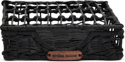 Riviera Maison Servettenhouder - Rustic Rattan RM 1948 Napkin Holder - Zwart