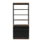 Riviera Maison Stanford Book Cabinet - Reclaimed Oakwood, Poplarwood, Iron - - 107.0x54.0x152.0 cm