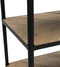 Riviera Maison Stanford Book Cabinet - Reclaimed Oakwood, Poplarwood, Iron - - 107.0x54.0x152.0 cm