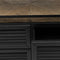 Riviera Maison Stanford Book Cabinet - Reclaimed Oakwood, Poplarwood, Iron - - 107.0x54.0x152.0 cm