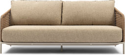 Riviera Maison Tuinbank weerbestendig - Sanur Outdoor Sofa - Stro, IJzer - Beige