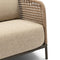 Riviera Maison Tuinbank weerbestendig - Sanur Outdoor Sofa - Stro, IJzer - Beige