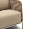 Riviera Maison Tuinbank weerbestendig - Sanur Outdoor Sofa - Stro, IJzer - Beige
