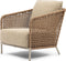 Riviera Maison Tuinstoel buiten - Sanur Outdoor Lounge Chair - Stro, IJzer - Beige