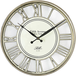 Riviera Maison Wandklok - Fifth Avenue Clock - Goud - 1 Stuks