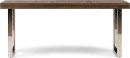 Riviera Maison Wandtafel - Haltafel - Washington Sidetable Hout - Zilver