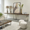 Riviera Maison Wandtafel - Haltafel - Washington Sidetable Hout - Zilver