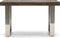 Riviera Maison Washington Desk - Iepenhout, RVS - - 168.0x68.0x38.0 cm