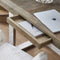Riviera Maison Washington Desk - Iepenhout, RVS - - 168.0x68.0x38.0 cm