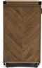 Riviera Maison Wijnkast Bruin, Barkast, met deur en wielen, 20 vakken - Portella Bar Cabinet - Hout, ijzer - (LxBxH) 49x53x94