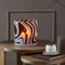 Riviera Maison Windlicht Bruin - RM Rond met Organisch Motief - Glas - (ØxH) 24.5x24.5