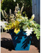 RIVIERA SOLEILLA vierkante bloembak - Kunststof - 40 x 40 cm - Blauw