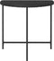 vidaXL - Tuintafel - 80x50x75 - cm - poly - rattan - zwart