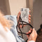 iMoshion Hoesje Geschikt voor iPhone SE (2022) / SE (2020) / 8 / 7 Hoesje Met Koord - iMoshion Design Hoesje met Koord - Zwart / Transparant / Woman Flower
