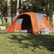 vidaXL - Koepeltent - 6-persoons - waterdicht - grijs - en - oranje