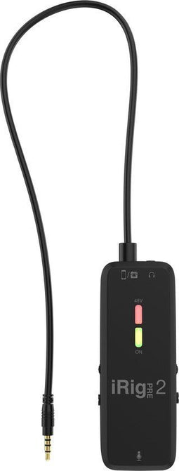 IK Multimedia iRig Pre 2 - Microfoonvoorversterker - Regelbaar - 3.5 mm jackplug