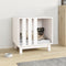 vidaXL - Hondenhok - 60x45x57 - cm - massief - grenenhout - wit