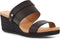 UGG Ebele - Dames Sandalen met Sleehak 6,5 cm - Zwart Leer - Maat 37