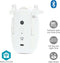 Nedis SmartLife Gordijnrobot - U-rail - Bluetooth - 4000mAh - Wit