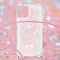 Lunso - Backcover hoes met koord - Geschikt voor iPhone 13 Pro - Glitter Rose Zilver