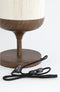 Light & Living Tafellamp Dania - Crème/Bruin - Ø22.5x50cm - Modern