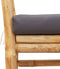 vidaXL - Ligbank - met - Kussen - 110 - cm - Bamboe