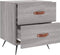 vidaXL - Nachtkastjes - 2 - st - 40x35x47,5 - cm - bewerkt - hout - grijs - sonoma - eiken