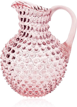 Anna Von Lipa - Waterkan Schenkkan Dots Karaf Kan Glas - Paris Hobnail 2L - Rosa Roze