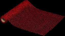 Loper tafel Kerst rood glitter - 28 x 300 cm - Tafelloper - Kerstmis