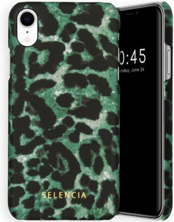 Selencia Hoesje Geschikt voor iPhone Xr Hoesje - Selencia Maya Fashion Backcover - groen