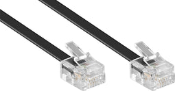 RJ11 - RJ11 telefoonkabel / zwart - 2 meter