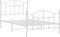 vidaXL - Bedframe - met - hoofd- - en - voeteneinde - metaal - wit - 100x190 - cm