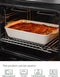 Keramische Ovenschaal 22 x 33 cm Wit, Large Lasagneschaal