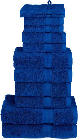 vidaXL - 12-delige - Handdoekenset - SOLUND - 600 - g/m² - blauw