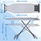 Ironing Board, Steam Ironing Board with Iron Rest, Metal Mesh Ironing Board with Non-Slip Feet for A