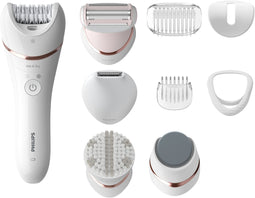 Philips Epilator Series 8000 BRE740/10 - Wet & Dry-epileerapparaat - Krachtig en zacht epileren - Wit